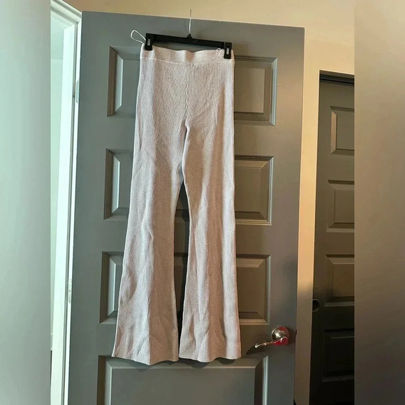 A.L.C. Logan metallic ribbed pants size Small lavender NEW $395 NWT - Picture 3 of 8